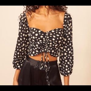 Cropped reformation top NWT